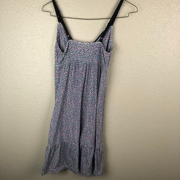 Xhilaration Multicolor Floral Print Babydoll Chemise Nightie Lingerie Tank Top - Picture 7 of 8